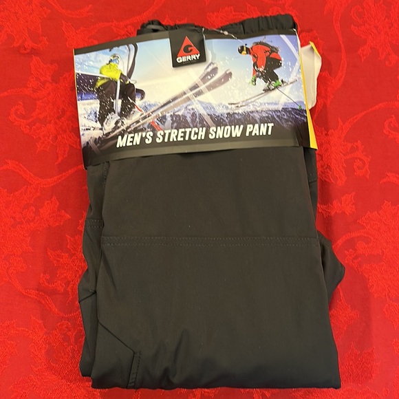 Gerry Men's stretch Snow Pant fleece lined water resistant dark grey NWT - Picture 3 of 6